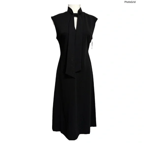 Calvin Klein Black Princess Sheath Dress - Picture 2 of 2